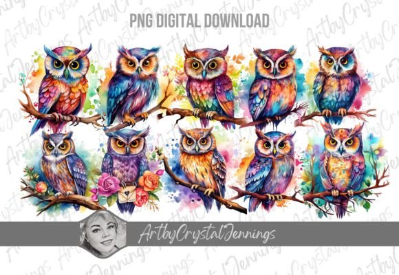 Bringing Your Projects to Life with Vibrant Colorful Owl Bird Animal PNG
