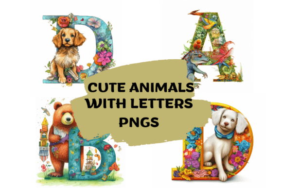 Cute Animal Letters Pngs: Playful Design Assets for Every Project