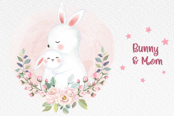 Cute Animal Motherhood Clipart: Heartfelt Design Assets