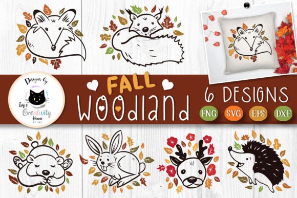 Cute Fall SVG Bundle: Forest Animal SVG for Crafting