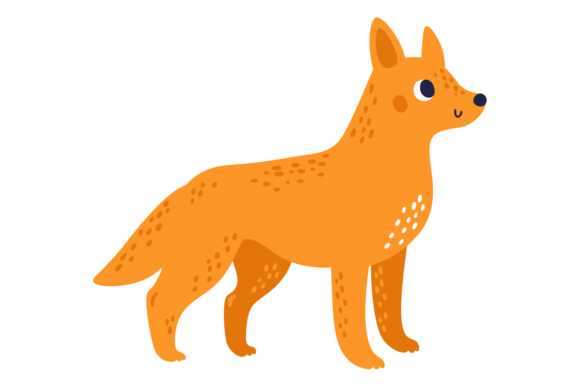 Dingo Dog Icon: A Cute Animal Font for Australian Wildlife Projects