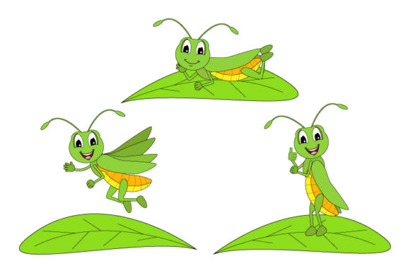 Discover the Whimsical Charm of Cute Grasshopper Animal Cartoon